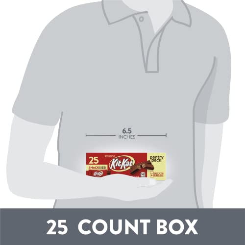 KIT KAT Milk Chocolate Wafer Snack Size, Candy Pantry Packs, 12.25 oz (25 Pieces, 12 Count)