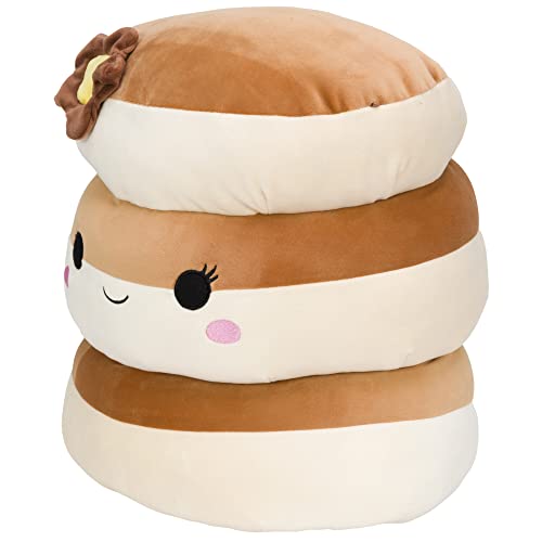 Squishmallows Original 12-Inch Rayen Pancake 3-Stack with Butter Flower - Medium-Sized Ultrasoft Official Jazwares Plush