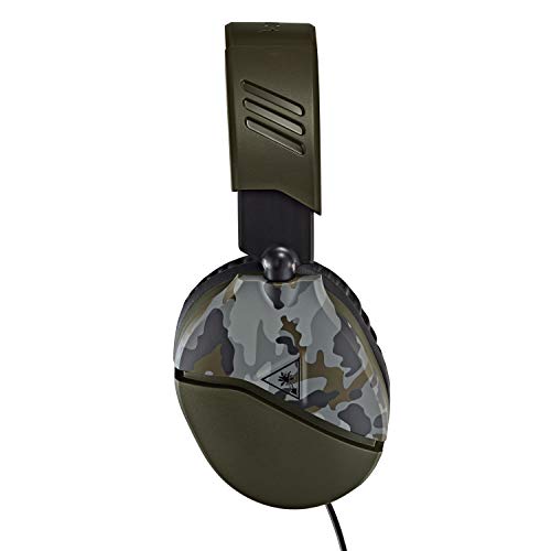 Turtle Beach Recon 70 Multiplatform Gaming Headset for Xbox Series X/ S, Xbox One, PS5, PS4, PlayStation, Nintendo Switch, Mobile,& PC with 3.5mm-Flip-to-Mute Mic, 40mm Speakers-Green Camo