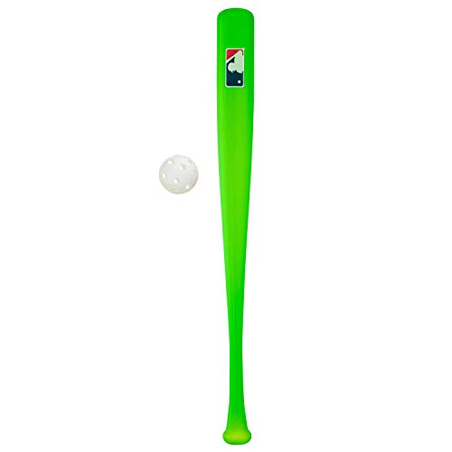 Franklin Sports Plastic Baseball Bat and Ball Set - MLB Kids Plastic Bats - Lightweight Kids Bat + Plastic Baseball Set - 30" Youth Baseball Bat - Green