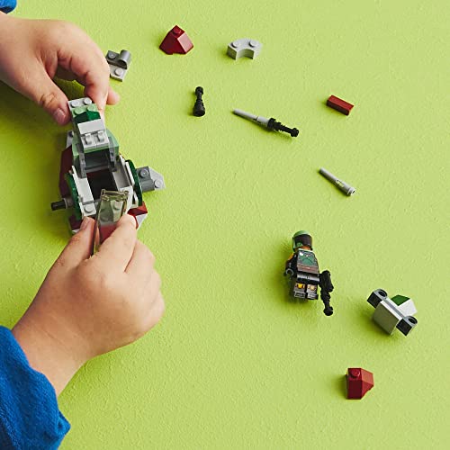 LEGO Star Wars Boba Fett's Starship Microfighter 75344, Building Toy Vehicle with Adjustable Wings and Flick Shooters, The Mandalorian Set for Kids