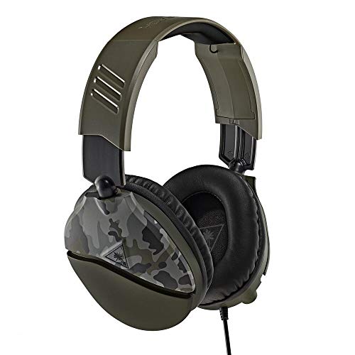 Turtle Beach Recon 70 Multiplatform Gaming Headset for Xbox Series X/ S, Xbox One, PS5, PS4, PlayStation, Nintendo Switch, Mobile,& PC with 3.5mm-Flip-to-Mute Mic, 40mm Speakers-Green Camo