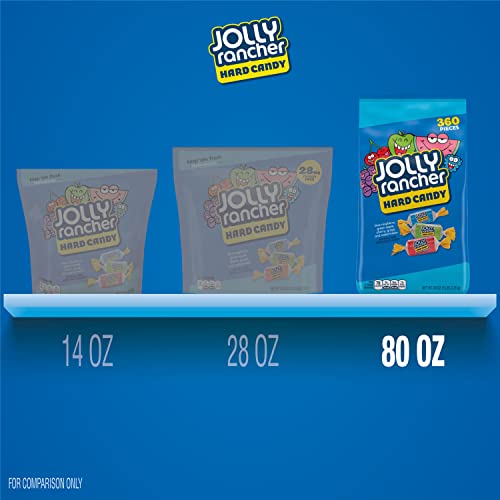 JOLLY RANCHER Assorted Fruit Flavored, Christmas Candy Bulk Bag, 5 lb (360 Pieces)