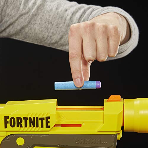 NERF Fortnite SP-L Elite Dart Blaster with Detachable Barrel and 6 Official Nerf Fortnite Elite Darts (Amazon Exclusive)