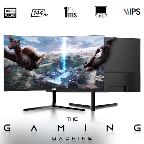 TechMagnet Gaming Desktop PC, Intel i5 4th Gen, Zeus Pro 4, GT 1030 2GB DDR5, 16GB RAM ARGB, 256GB SSD + 1TB HDD, MTG 24 Inch 144hz Curved Gaming Monitor, RGB Kit, Win 10 Pro (Renewed)