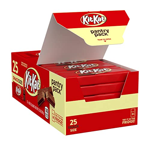 KIT KAT Milk Chocolate Wafer Snack Size, Candy Pantry Packs, 12.25 oz (25 Pieces, 12 Count)