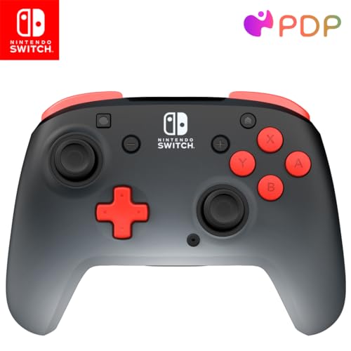 PDP REMATCH Wireless Controller: Black Fade for Nintendo Switch, Nintendo Switch - OLED Model