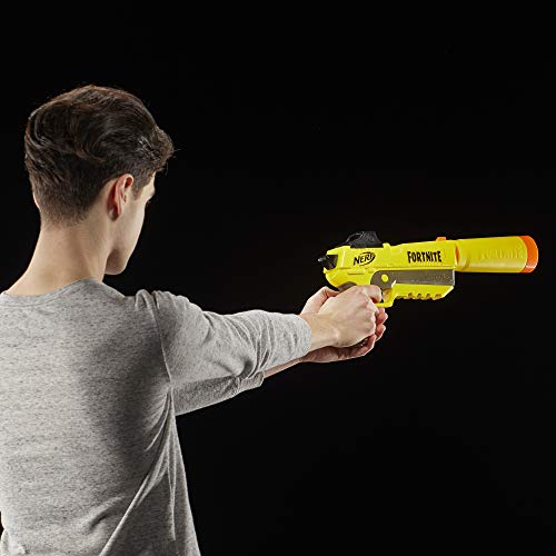 NERF Fortnite SP-L Elite Dart Blaster with Detachable Barrel and 6 Official Nerf Fortnite Elite Darts (Amazon Exclusive)