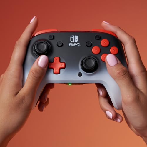 PDP REMATCH Wireless Controller: Black Fade for Nintendo Switch, Nintendo Switch - OLED Model