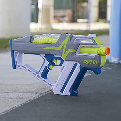 NERF Hyper Mach-100 Fully Motorized Blaster, Eyewear, Up to 110 FPS Velocity, Easy Reload