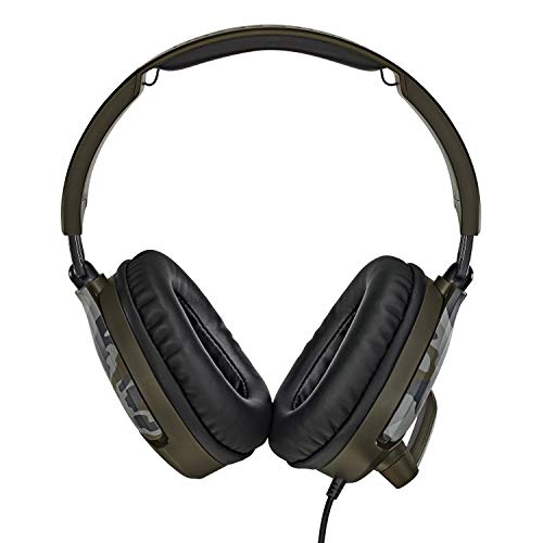 Turtle Beach Recon 70 Multiplatform Gaming Headset for Xbox Series X/ S, Xbox One, PS5, PS4, PlayStation, Nintendo Switch, Mobile,& PC with 3.5mm-Flip-to-Mute Mic, 40mm Speakers-Green Camo