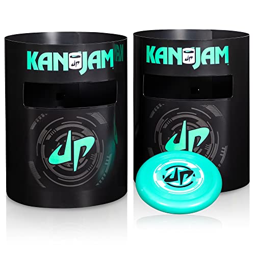 Kan Jam Original Disc Toss Game with 2 Disc Golf Basket Retrievers and 1 Disc Golf Disc - Outdoor Frisbee Golf, Frisbee Slam Game in USA, EPSN and Dude Perfect Designs