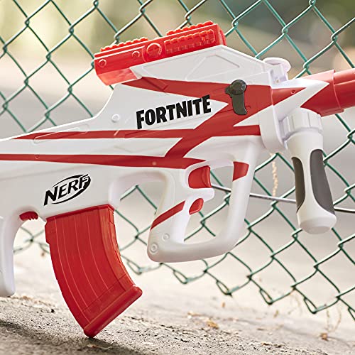 NERF Fortnite B-AR Motorized Dart Blaster -- Fortnite Converge Wrap, Motorized 10-Dart Blasting, 10-Dart Clip, 10 Official Elite Darts