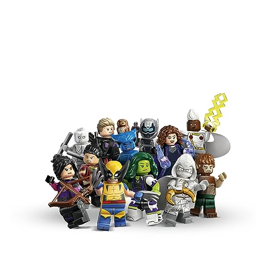 Lego Minifigures Marvel Series 2 6 Pack 66735 Mystery Blind Box, Surprise Collectible Characters for Role Play or to Add to a Minifigure or Marvel Collection, A Gift for Disney and Marvel Fans