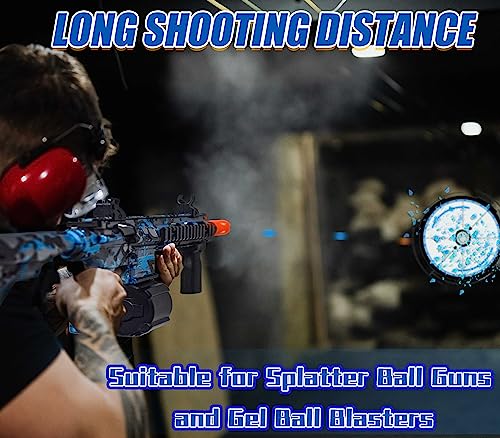 Electric Gel Ball Blaster, High Speed Automatic Splatter Ball Blaster with 40000+ Water Beads and Goggles, JIFTOK Rechargeable Splatter Ball Toys for Outdoor Activities Shooting Game Party Favors