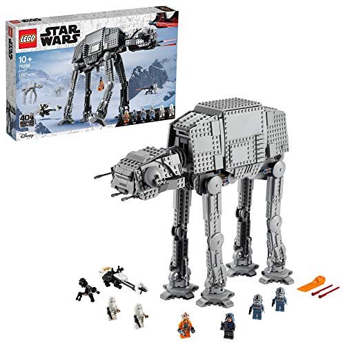 LEGO Star Wars at-at Walker 75288 Building Toy, 40th Anniversary Collectible Figure Set, Room Décor, Gift Idea for Kids, Boys & Girls with 6 Minifigures