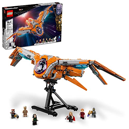 LEGO Marvel The Guardians' Ship 76193 Building Toy - Large Avengers Spaceship Model with Thor & Star-Lord Minifigures, Superhero Movie Inspired Set, Gift for Boys, Girls, Kids, and Teenagers