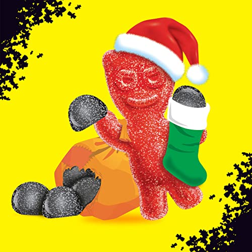 SOUR PATCH KIDS Coal Black Raspberry Soft & Chewy Holiday Candy, 12 - 3.1 oz Boxes