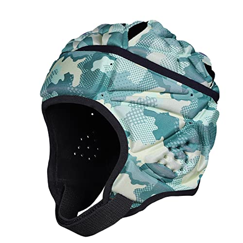 DGXINJUN Soft Shell Protective Headgear 7 V 7 Rugby Headguards Padding Padded Helmet Goalkeeper Adjustable Soccer Goalie Helmet Support Rugby Flag Football Helmet Youth Kids Adults