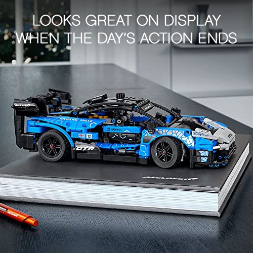 LEGO Technic McLaren Senna GTR 42123 Racing Sports Collectable Model Car Building Kit, Car Construction Toy, Gift Idea for Kids, Boys and Girls