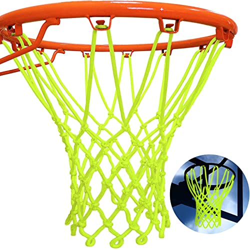 LAO XUE Nightlight Basketball Net Luminous Outdoor Portable Sun Powered Sports Nylon