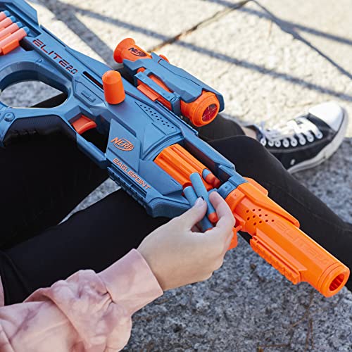 NERF Elite 2.0 Eaglepoint RD-8 Blaster - 8-Dart Drum, Detachable Scope and Barrel, 16 Official Elite Darts, Bolt Action