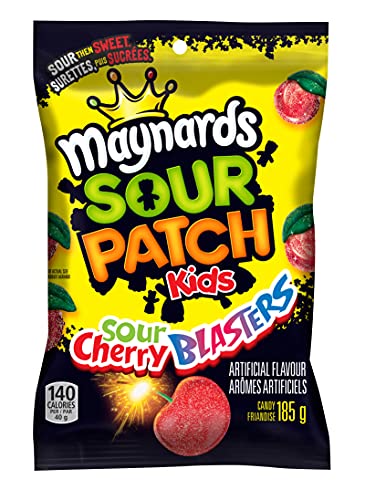 Maynards Sour Patch Kids Sour Cherry Blasters Candy 185 Grams Imported From Canada