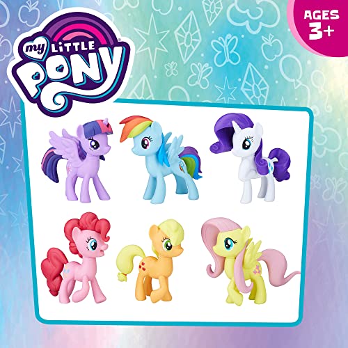 My Little Pony: Friendship is Magic Toy Meet The Mane 6 Collection Set - 6 Pony Figures Including Twilight Sparkle, Kids Ages 3 and Up (Amazon Exclusive)