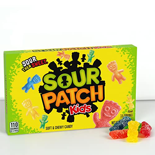 SOUR PATCH KIDS Soft & Chewy Candy, Christmas Candy Stocking Stuffers, 12 - 3.5 oz Boxes