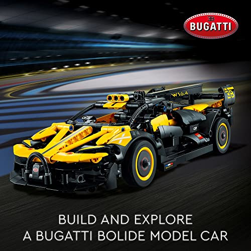 LEGO Technic Bugatti Bolide 42151 Buildable Model Race Car Set, Bugatti Toy for Fans of Engineering, Collectible Sports Car Construction Kit, Gift for Christmas for Boys, Girls and Teens Ages 9 and Up