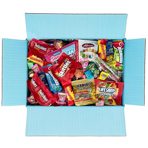 Bulk Assorted Fruit Candy - Starburst, Skittles, Gummy Life Savers, Air Heads, Jolly Rancher, Sour Punch, Haribo Gold-Bears, Gummy Bears & Twizzlers (96 Oz Variety Pack)