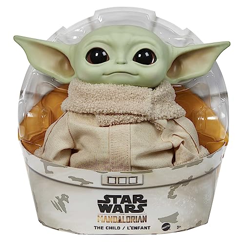 Star Wars Grogu Plush Toy, Character Figure with Soft Body. Inspired by Star Wars the Mandalorian, 11-Inch