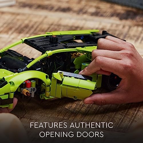 LEGO Technic Lamborghini Huracán Tecnica 42161 Advanced Sports Car Building Kit, Lamborghini Toy, STEM Gift for Christmas for Kids Ages 9 and Up who Love Engineering and Collecting Sports Car Toys