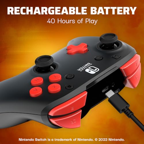 PDP REMATCH Wireless Controller: Black Fade for Nintendo Switch, Nintendo Switch - OLED Model