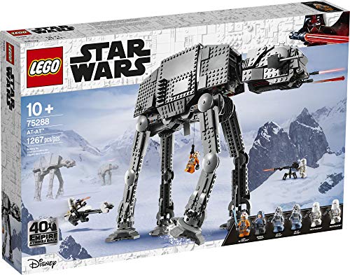 LEGO Star Wars at-at Walker 75288 Building Toy, 40th Anniversary Collectible Figure Set, Room Décor, Gift Idea for Kids, Boys & Girls with 6 Minifigures