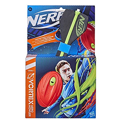 NERF Vortex Aero Howler Foam Ball, Classic Long-Distance Football, Flight-Optimizing Tail, Whistling Sound, Indoor & Outdoor Fun, Christmas Stocking Stuffers for Kids