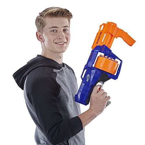 Nerf SurgeFire Elite Blaster -- 15-Dart Rotating Drum, Slam Fire, Includes 15 Official Nerf Elite Darts -- For Kids, Teens, Adults (Amazon Exclusive)