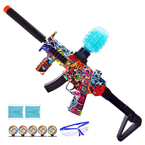 Tansar Gel Splatter Blaster, Automatic Splat Blasters with 7-8mm Water Beads and Everything, Outdoor Activities for Adults and Age 14+, GBN01L