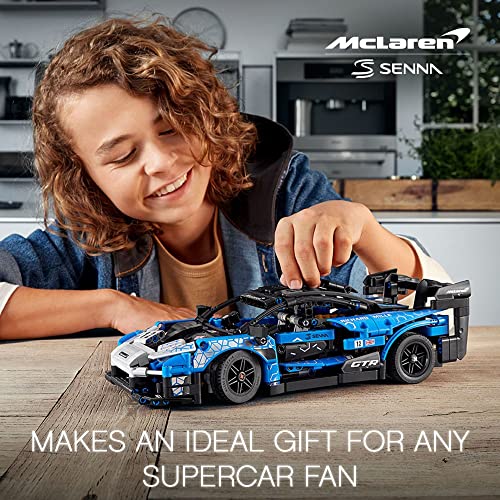 LEGO Technic McLaren Senna GTR 42123 Racing Sports Collectable Model Car Building Kit, Car Construction Toy, Gift Idea for Kids, Boys and Girls