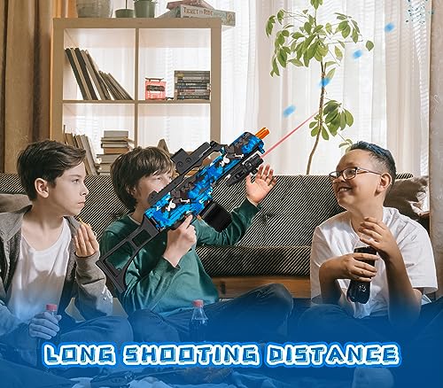 Electric Gel Ball Blaster, High Speed Automatic Splatter Ball Blaster with 40000+ Water Beads and Goggles, JIFTOK Rechargeable Splatter Ball Toys for Outdoor Activities Shooting Game Party Favors