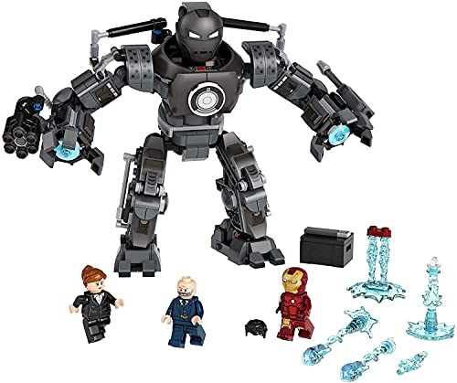 LEGO Marvel Iron Man Monger Mayhem Set 76190, Avengers Mech Building Toy, Action Figure, with Iron Man, Obadiah Stane and Pepper Potts Minifigures, Gift for 9 Plus Year Old Boys and Girls