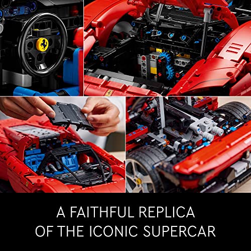 LEGO Technic Ferrari Daytona SP3 42143, Race Car Model Building Kit, 1:8 Scale Advanced Collectible Set for Adults, Ultimate Cars Concept Series, Great Anniversary and Father's Day Gift for Car Lover