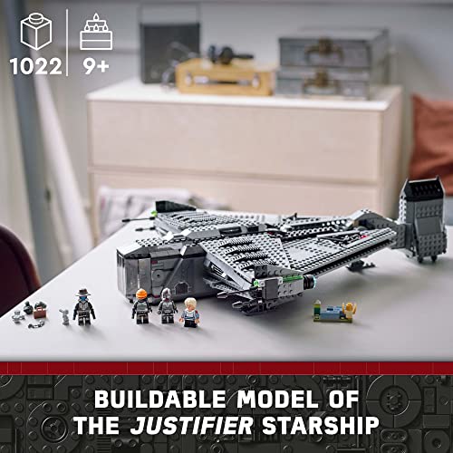 LEGO Star Wars The Justifier 75323, Buildable Toy Starship with Cad Bane Minifigure and Todo 360 Droid Figure, The Bad Batch Set, Gifts for Kids, Boys & Girls