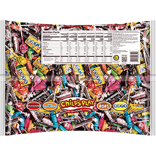 Tootsie Roll Child's Play Halloween Favorites, 5 Pounds of Individually Wrapped Party Candy - Funtastic Candy Variety Mix Bag - Peanut Free, Gluten Free (5 Pounds)