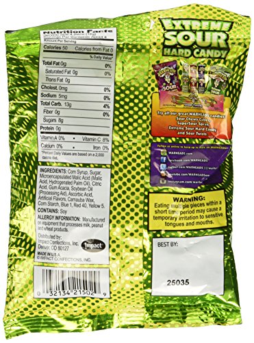 Warheads Extreme Sour Hard Candy Assorted Flavors 2oz.