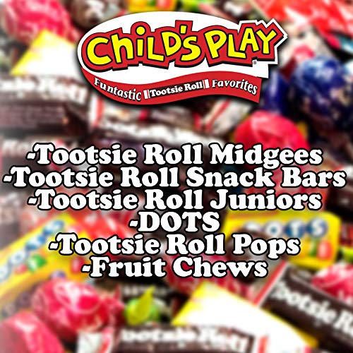 Tootsie Roll Child's Play Halloween Favorites, 5 Pounds of Individually Wrapped Party Candy - Funtastic Candy Variety Mix Bag - Peanut Free, Gluten Free (5 Pounds)